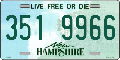 NH license plate 3519966