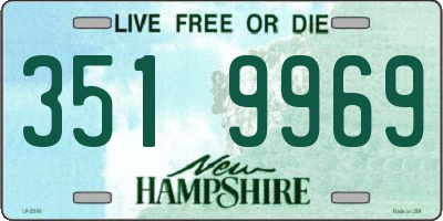 NH license plate 3519969