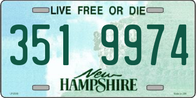 NH license plate 3519974