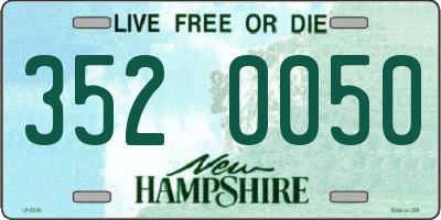 NH license plate 3520050