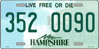 NH license plate 3520090