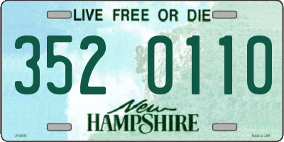 NH license plate 3520110