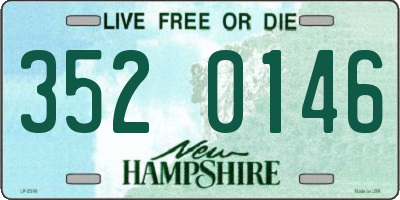 NH license plate 3520146