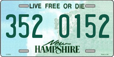 NH license plate 3520152