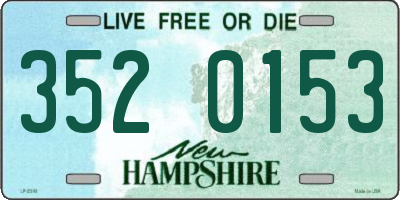 NH license plate 3520153