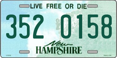 NH license plate 3520158