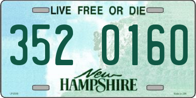 NH license plate 3520160
