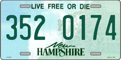 NH license plate 3520174