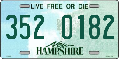 NH license plate 3520182