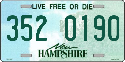 NH license plate 3520190