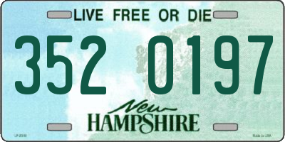 NH license plate 3520197