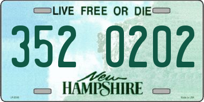 NH license plate 3520202