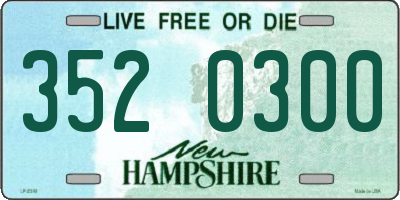NH license plate 3520300