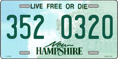 NH license plate 3520320