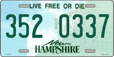 NH license plate 3520337