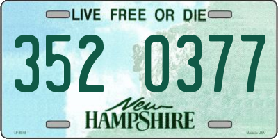 NH license plate 3520377