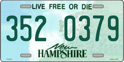 NH license plate 3520379