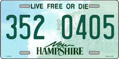 NH license plate 3520405