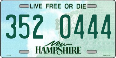 NH license plate 3520444