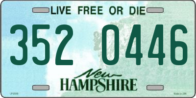 NH license plate 3520446
