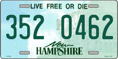 NH license plate 3520462