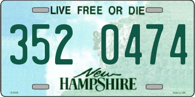 NH license plate 3520474