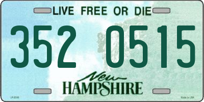 NH license plate 3520515