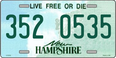 NH license plate 3520535