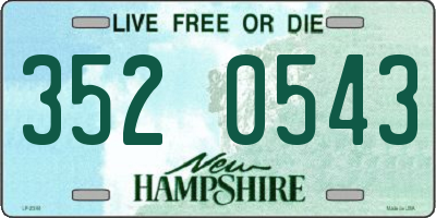 NH license plate 3520543