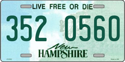 NH license plate 3520560