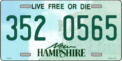 NH license plate 3520565