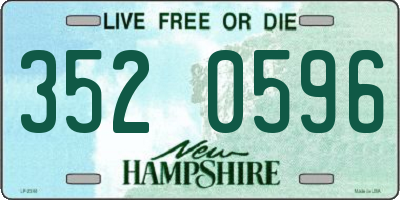 NH license plate 3520596