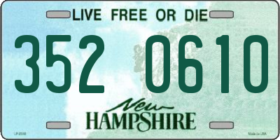 NH license plate 3520610