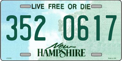 NH license plate 3520617