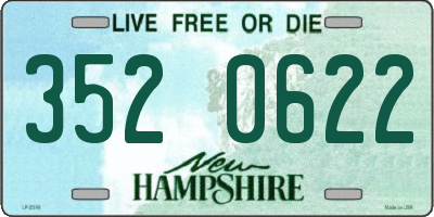 NH license plate 3520622