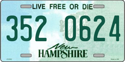NH license plate 3520624