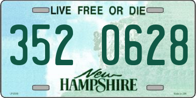 NH license plate 3520628