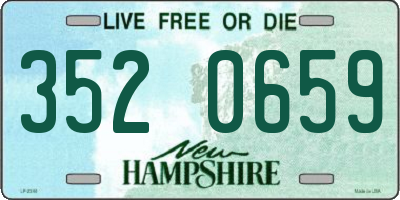 NH license plate 3520659