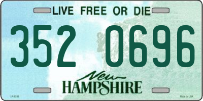 NH license plate 3520696