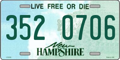 NH license plate 3520706
