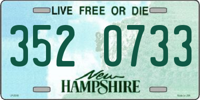 NH license plate 3520733
