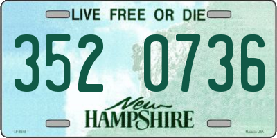 NH license plate 3520736