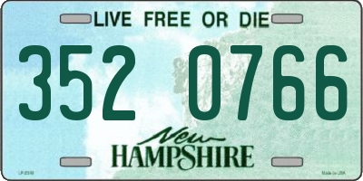 NH license plate 3520766