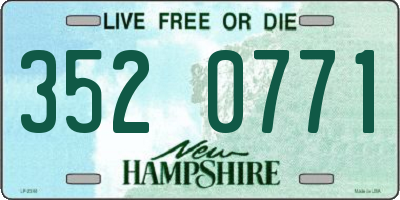 NH license plate 3520771