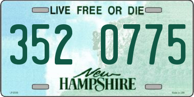 NH license plate 3520775