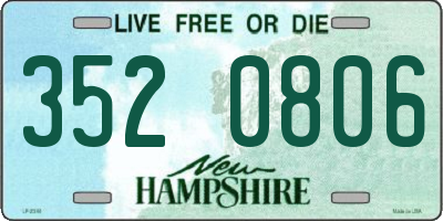 NH license plate 3520806