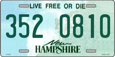 NH license plate 3520810