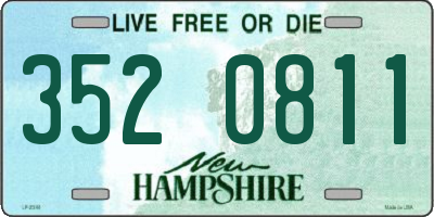 NH license plate 3520811