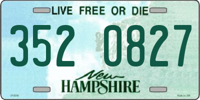 NH license plate 3520827