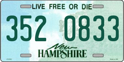 NH license plate 3520833